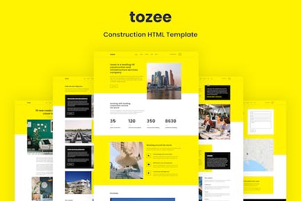 Tozee - 建筑类HTML模板 TOZEE-建筑HTML模板