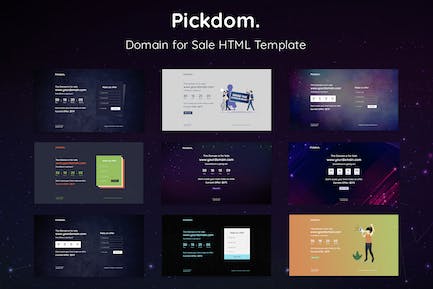 Pickdom - 域名销售HTML模板 Pickdom-用于销售的域HTML模板