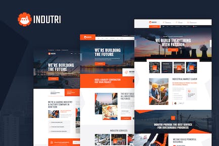 Indutri - 工业和工厂业务的HTML模板 Indutri-用于工业和工厂业务的HTML