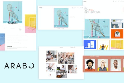 Arabo - 创意组合模板 Arabo-Creative投资组合模板